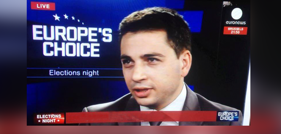 Commenting Live On Euronews During The Night Of The European Elections In 2014